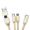 Round Bamboo Charging Cable Key Ring [19-CC006]