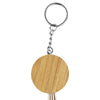 Round Bamboo Charging Cable Key Ring [19-CC006]