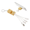 Phone Stand Bamboo Charging Cable Key Ring [19-CC007]