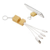 Phone Stand Bamboo Charging Cable Key Ring [19-CC007]