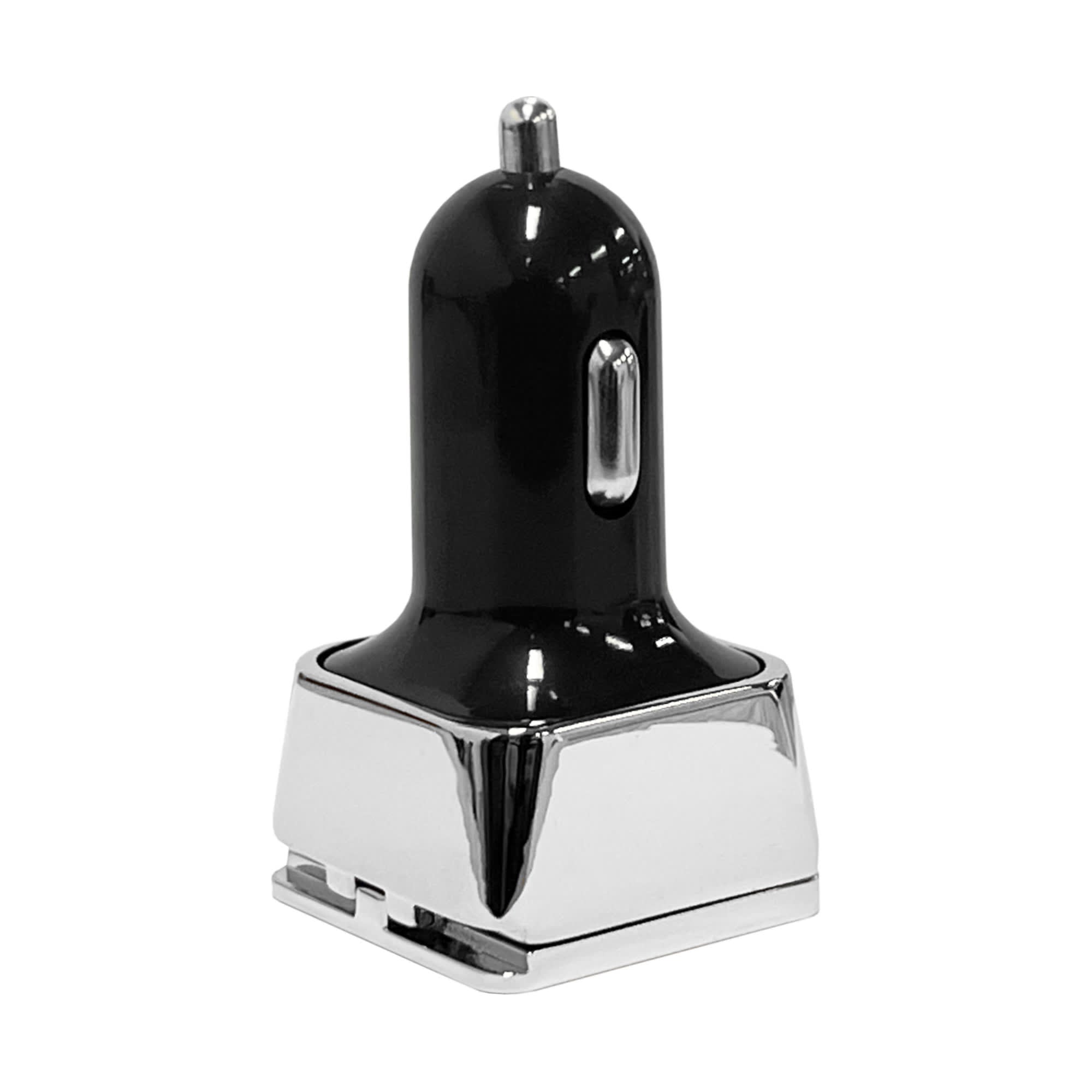 Dual Square Metal Car Charger [19-CCH001]