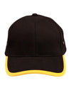 Heavy brushed cotton peak  back trimp cap [53-CH17]