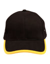 Heavy brushed cotton peak  back trimp cap [53-CH17]