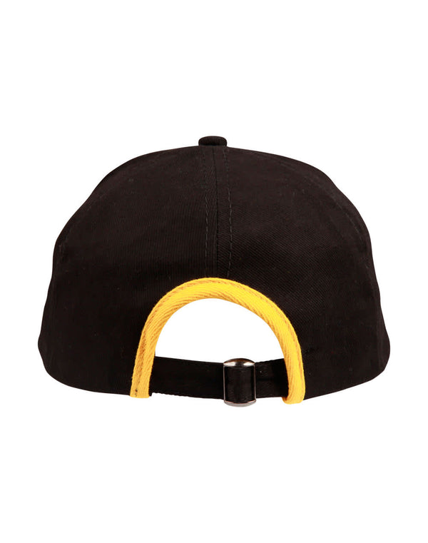 Heavy brushed cotton peak  back trimp cap [53-CH17]