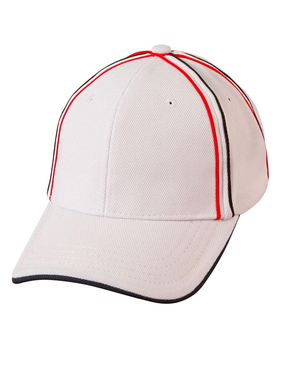 Tricolor pique mesh structured cap [53-CH76]