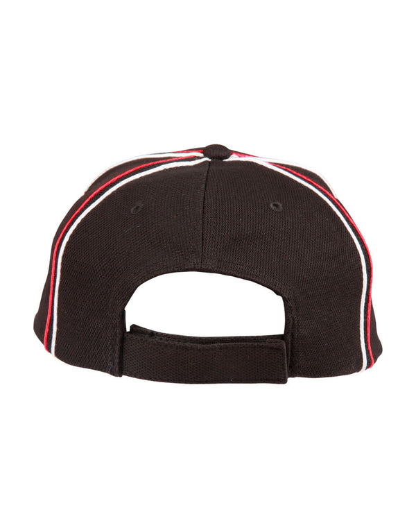Tricolor pique mesh structured cap [53-CH76]