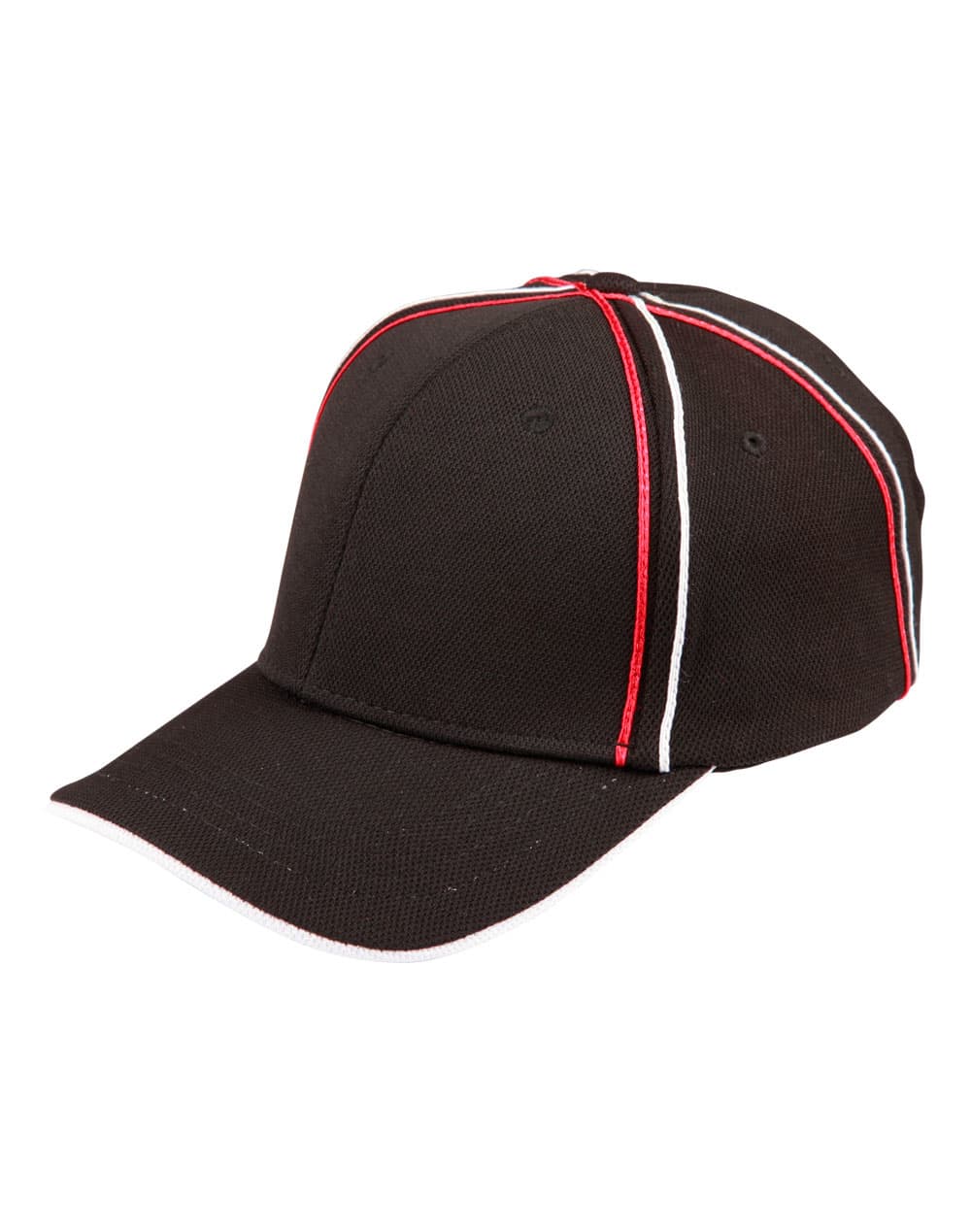 Tricolor pique mesh structured cap [53-CH76]