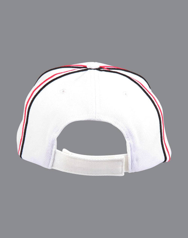 Tricolor pique mesh structured cap [53-CH76]