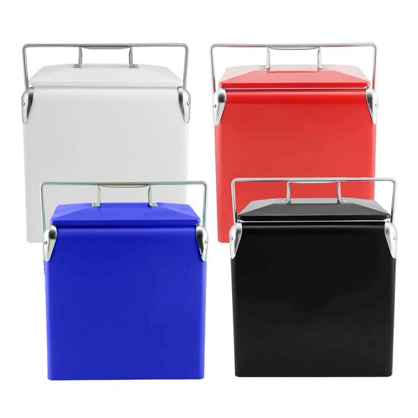 Retro Metal Ice Cooler Box 13L [19-CL007]