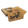 Vineyards Cork Coaster Square Set of 4 [19-CST005]