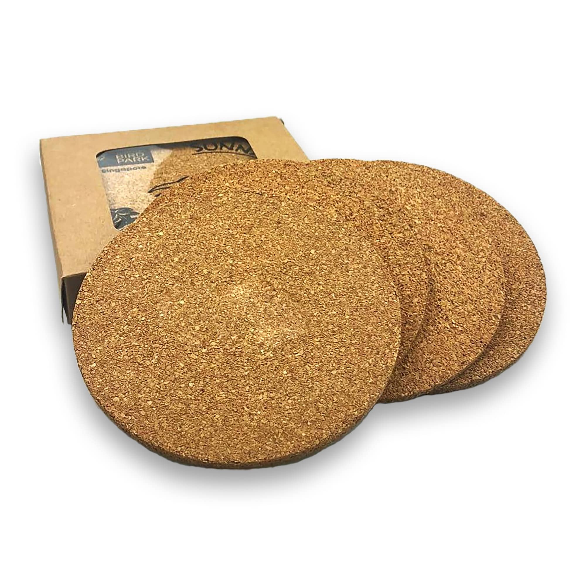 Vineyards Cork Coaster Round Set of 4 [19-CST006]