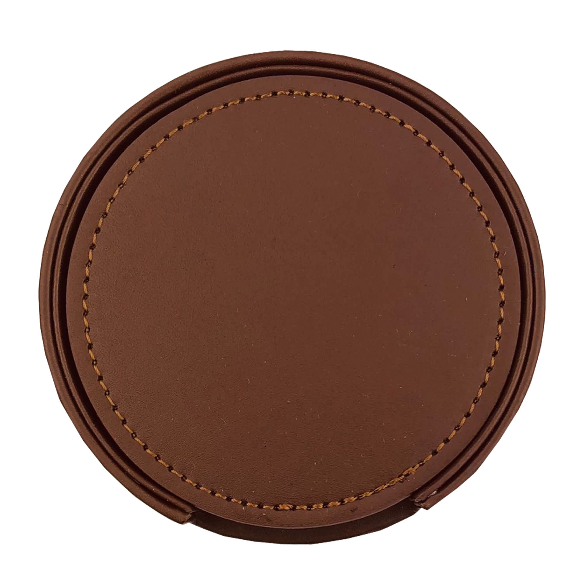 Franklin Leather Coaster Set of 6 [19-CST010]