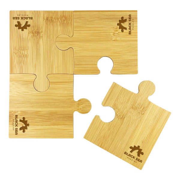 Puzzle Bamboo Coaster Set [19-CST012]