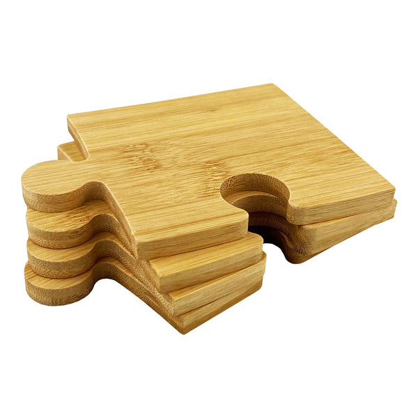 Puzzle Bamboo Coaster Set [19-CST012]