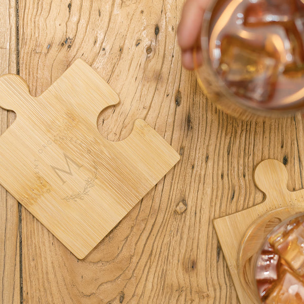 Puzzle Bamboo Coaster Set [19-CST012]