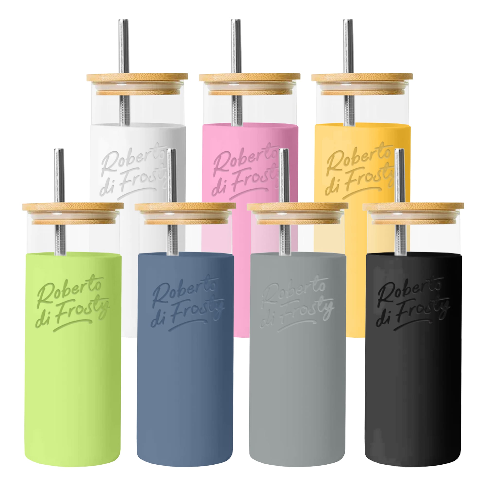 Vanisa Glass Drink Bottle with Sleeve [19-DB028]