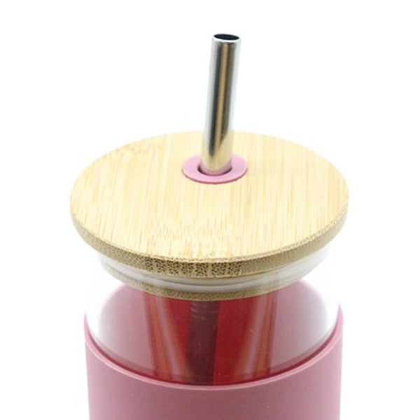 Vanisa Glass Drink Bottle with Sleeve [19-DB028]