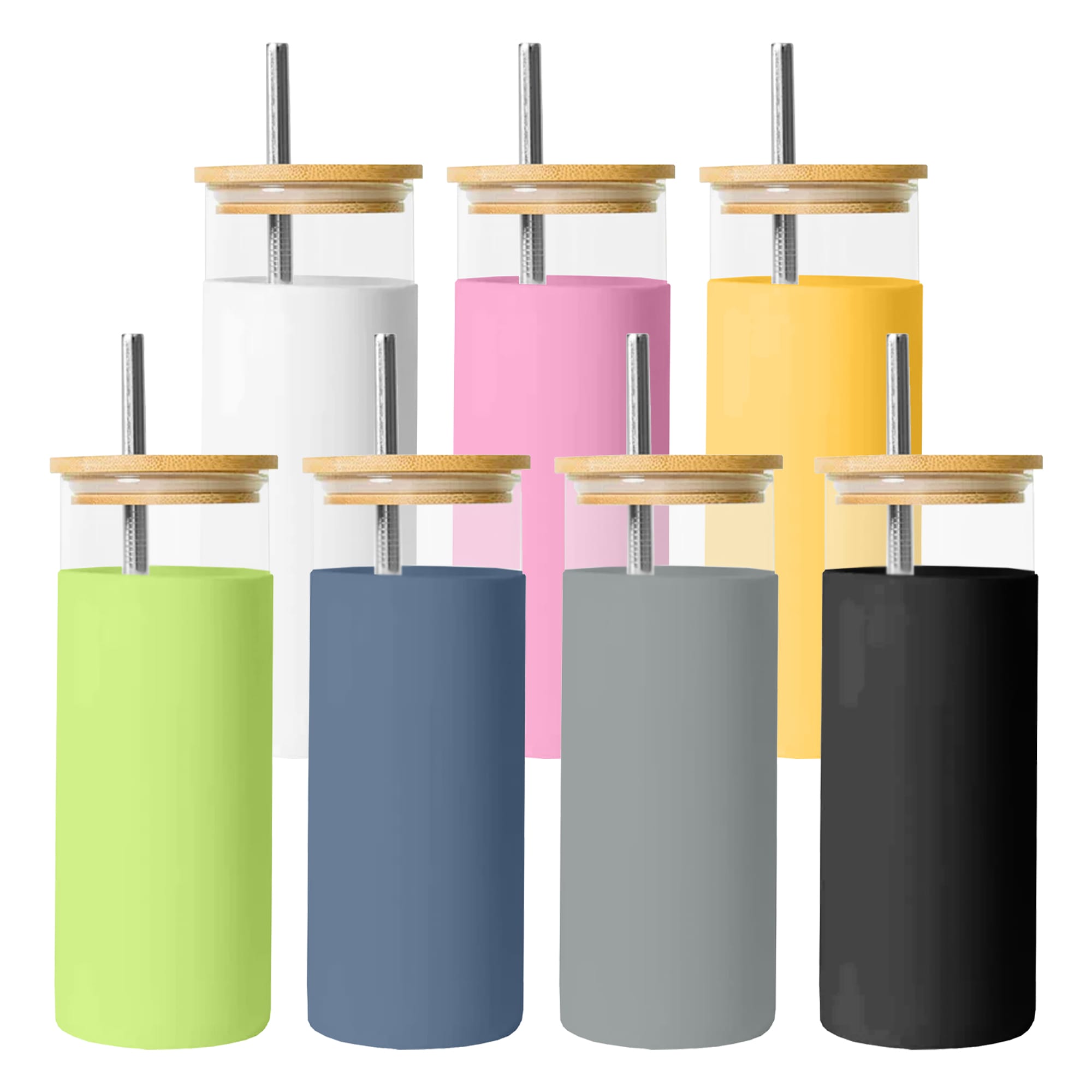 Vanisa Glass Drink Bottle with Sleeve [19-DB028]