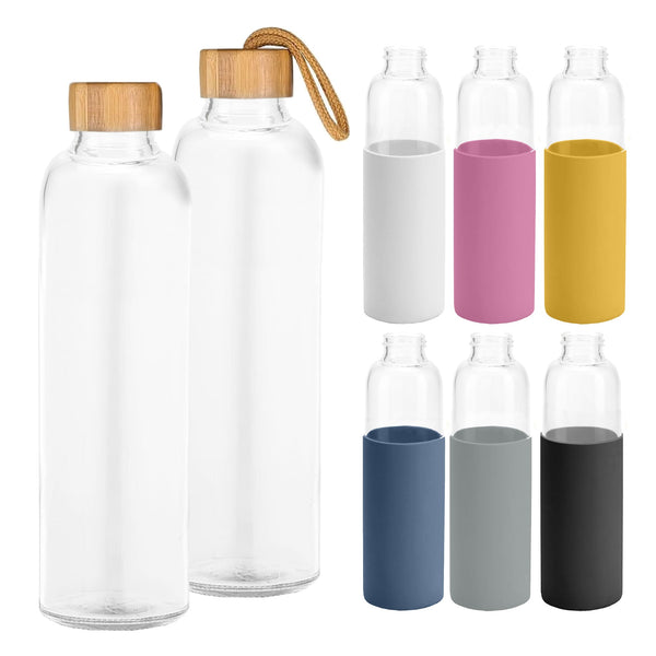 Honya Glass Drink Bottle with Sleeve [19-DB031]