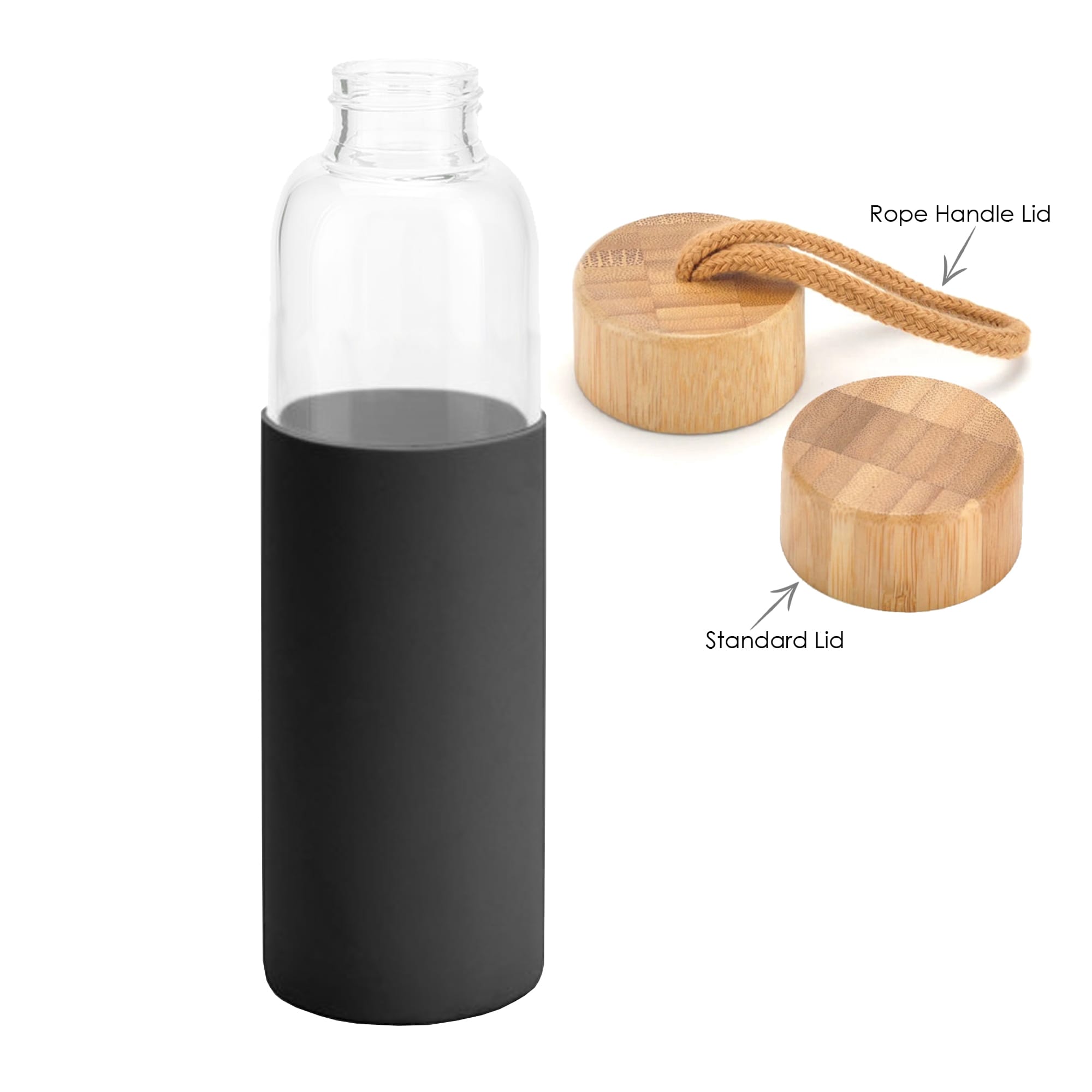 Honya Glass Drink Bottle with Sleeve [19-DB031]