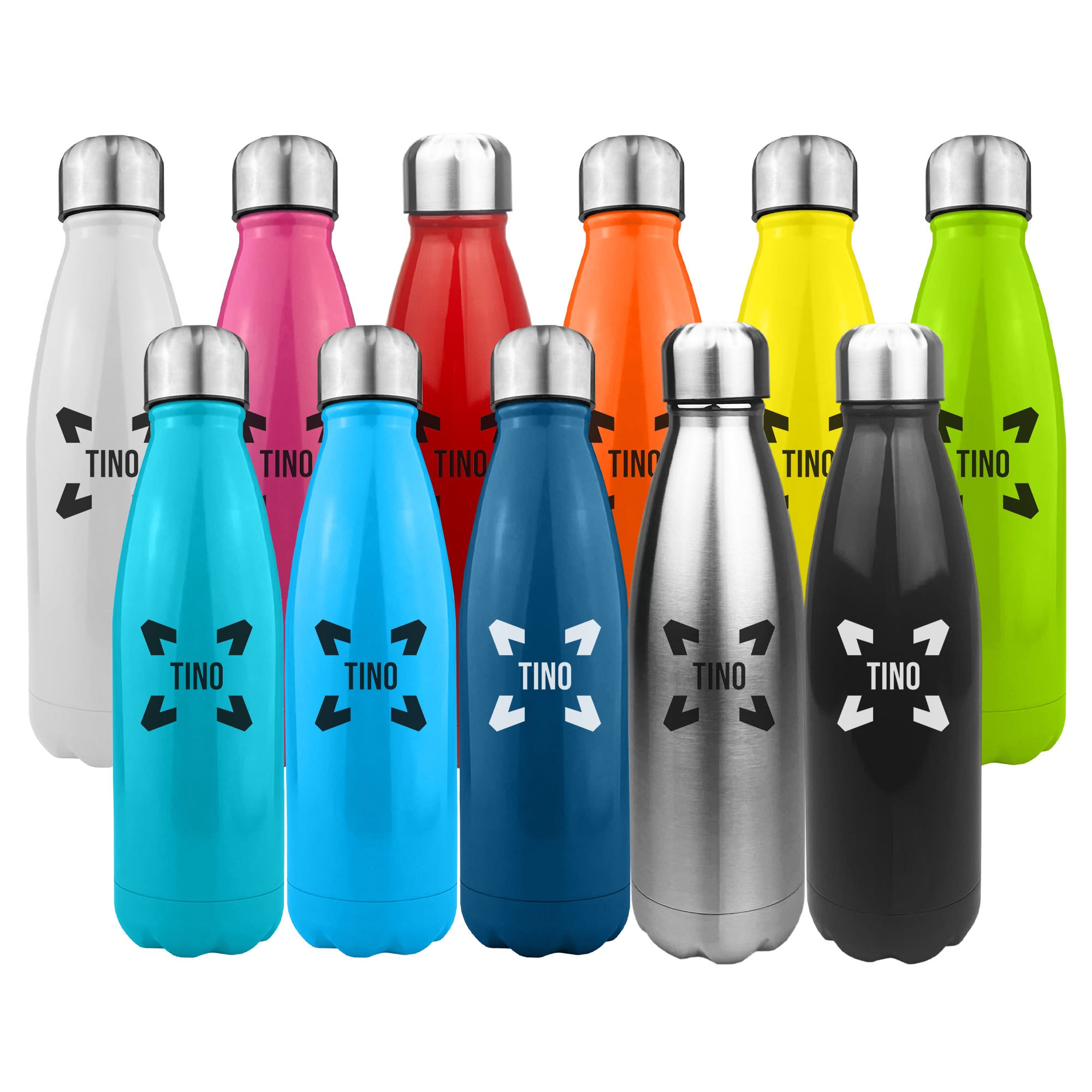 Komo Shiny Stainless Steel Drink Bottle Single Wall [19-DB043]