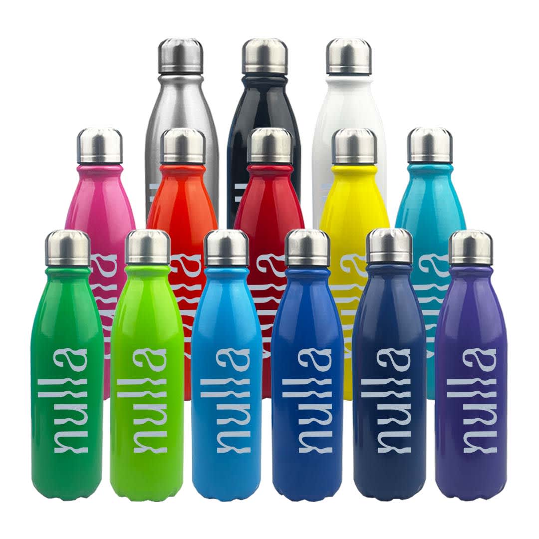 Komo Shiny Aluminium Drink Bottle Single Wall [19-DB044]