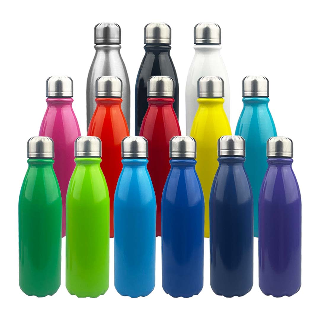Komo Shiny Aluminium Drink Bottle Single Wall [19-DB044]