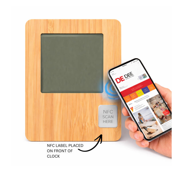 Bamboo Desk Clock [19-DC001]