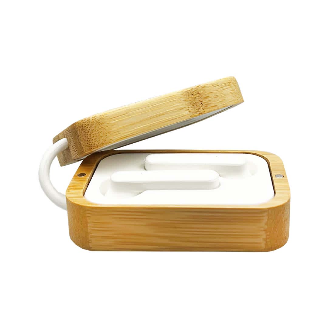 Rockside Bamboo Wireless Earbuds [19-EB001]