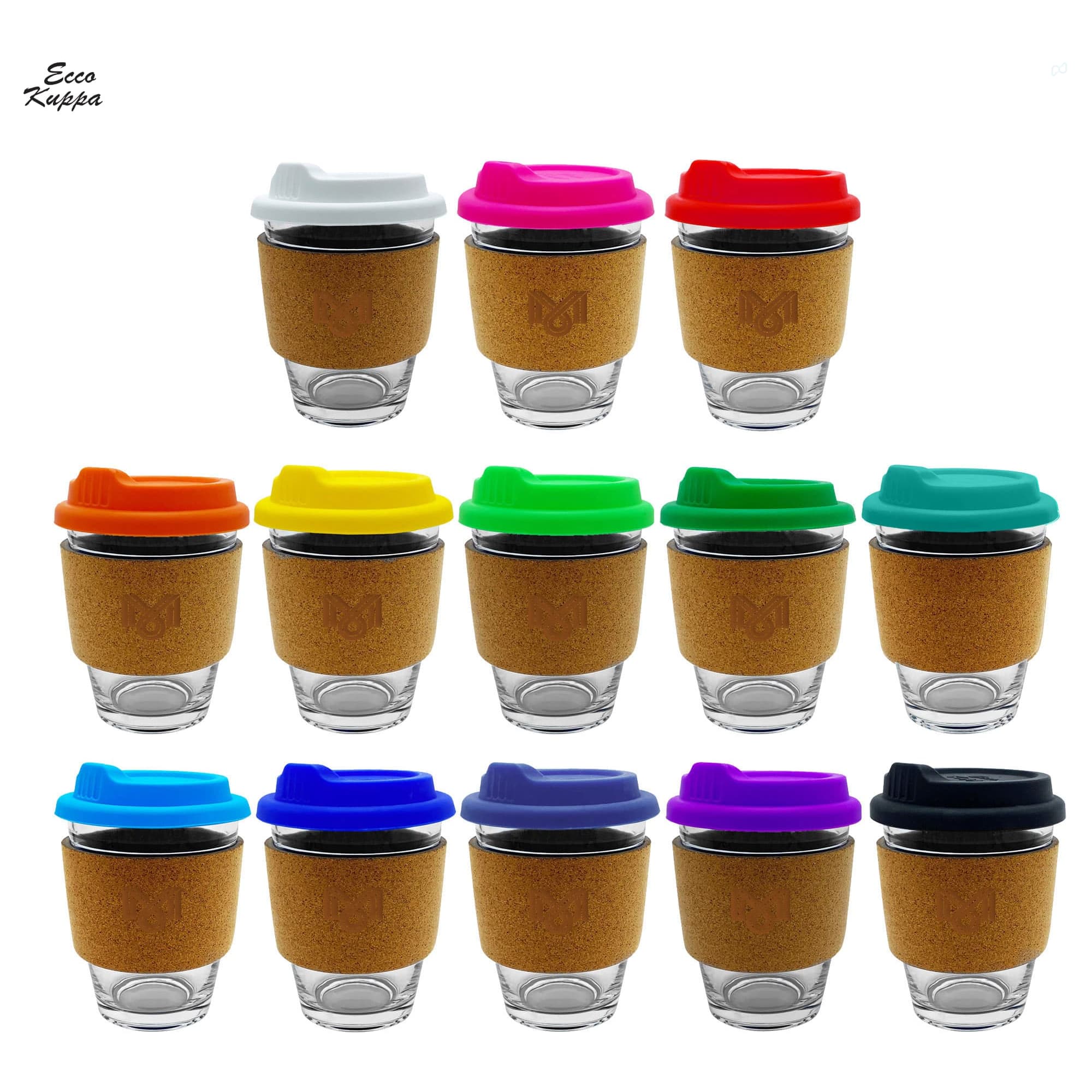 Carlo Glass Coffee Cup  Cork [19-EK013]