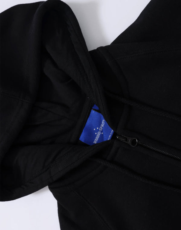 Ladies fullzip fleecy hoodie [53-FL04]