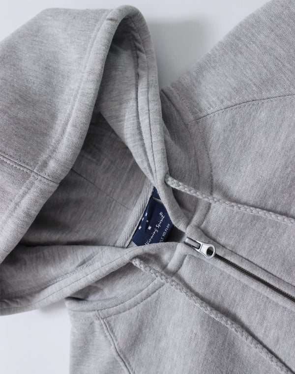 Ladies fullzip fleecy hoodie [53-FL04]