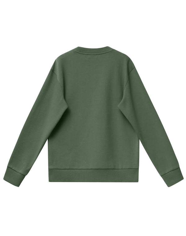 Unisex Airlayered CVC Crew Neck Sweater [53-FL05]