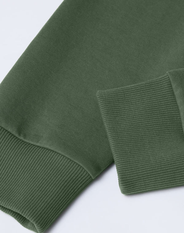 Unisex Airlayered CVC Crew Neck Sweater [53-FL05]