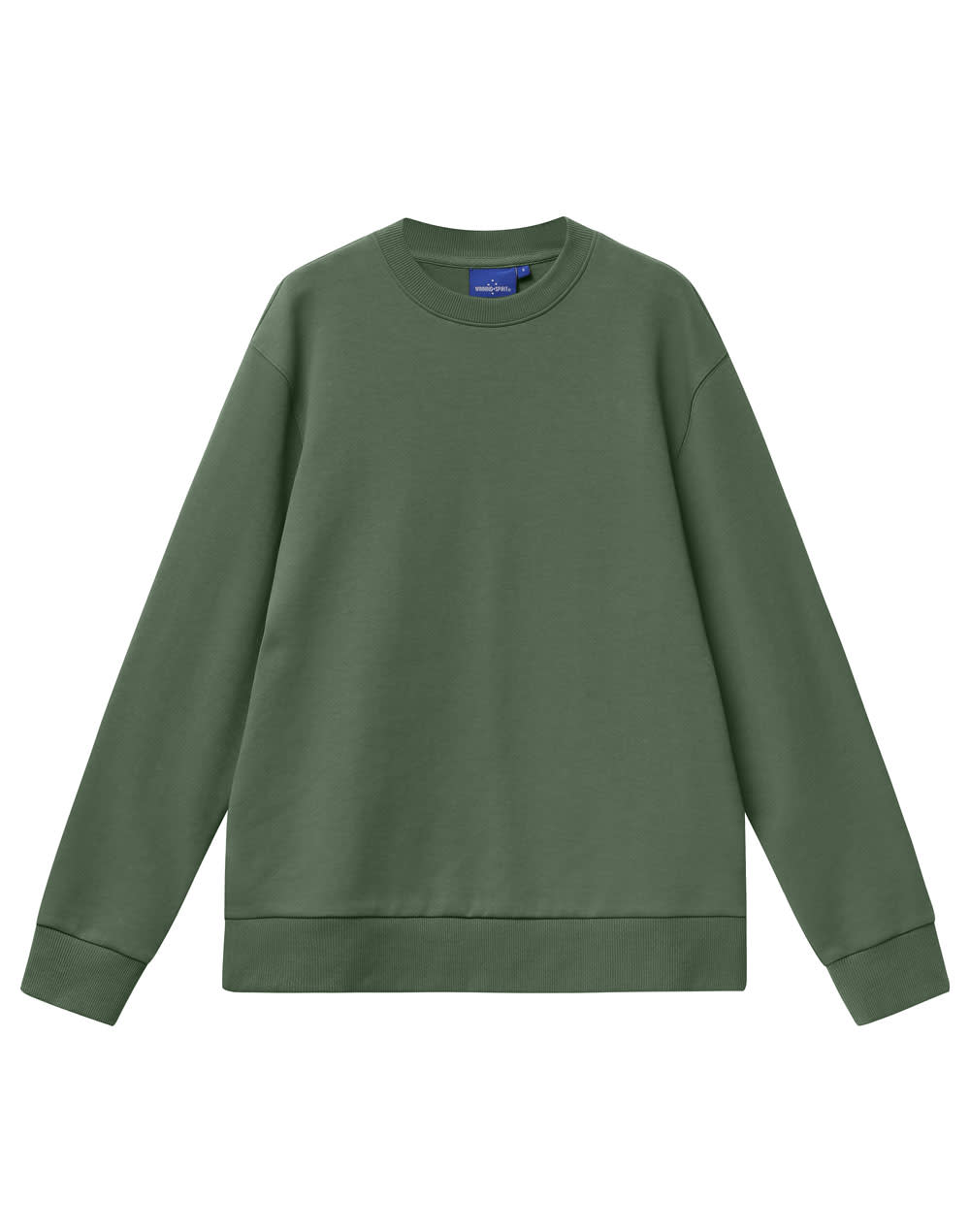 Unisex Airlayered CVC Crew Neck Sweater [53-FL05]