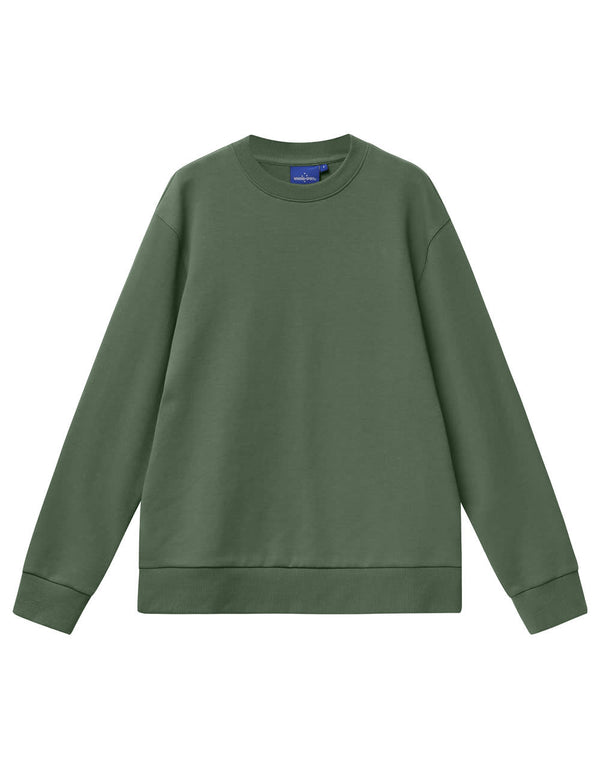 Unisex Airlayered CVC Crew Neck Sweater [53-FL05]