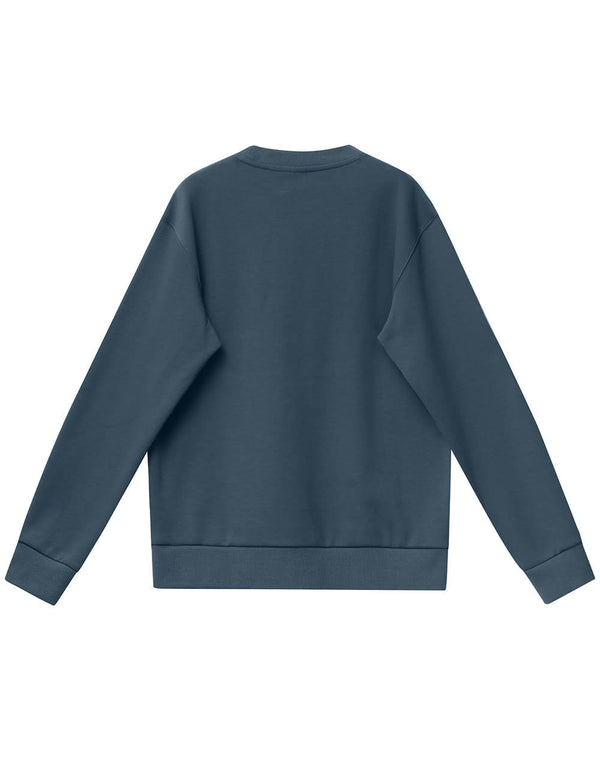 Unisex Airlayered CVC Crew Neck Sweater [53-FL05]