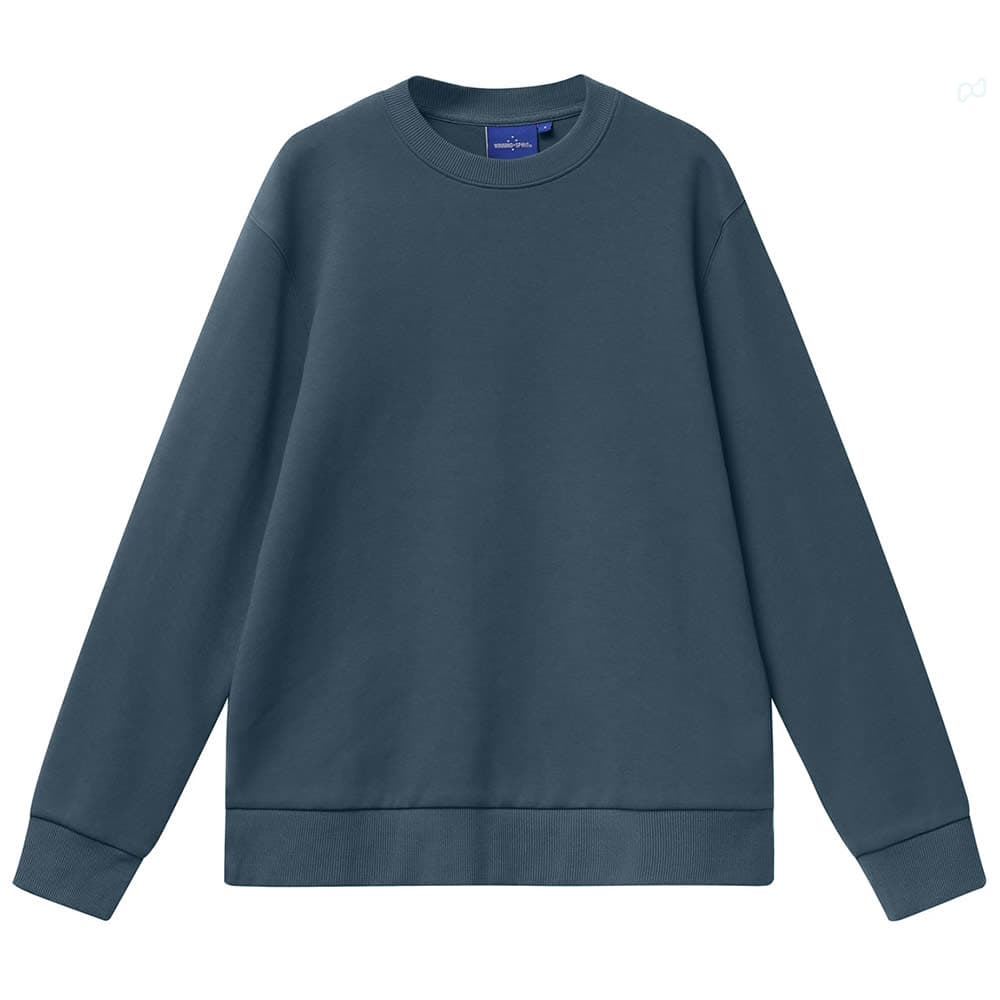 Unisex Airlayered CVC Crew Neck Sweater [53-FL05]