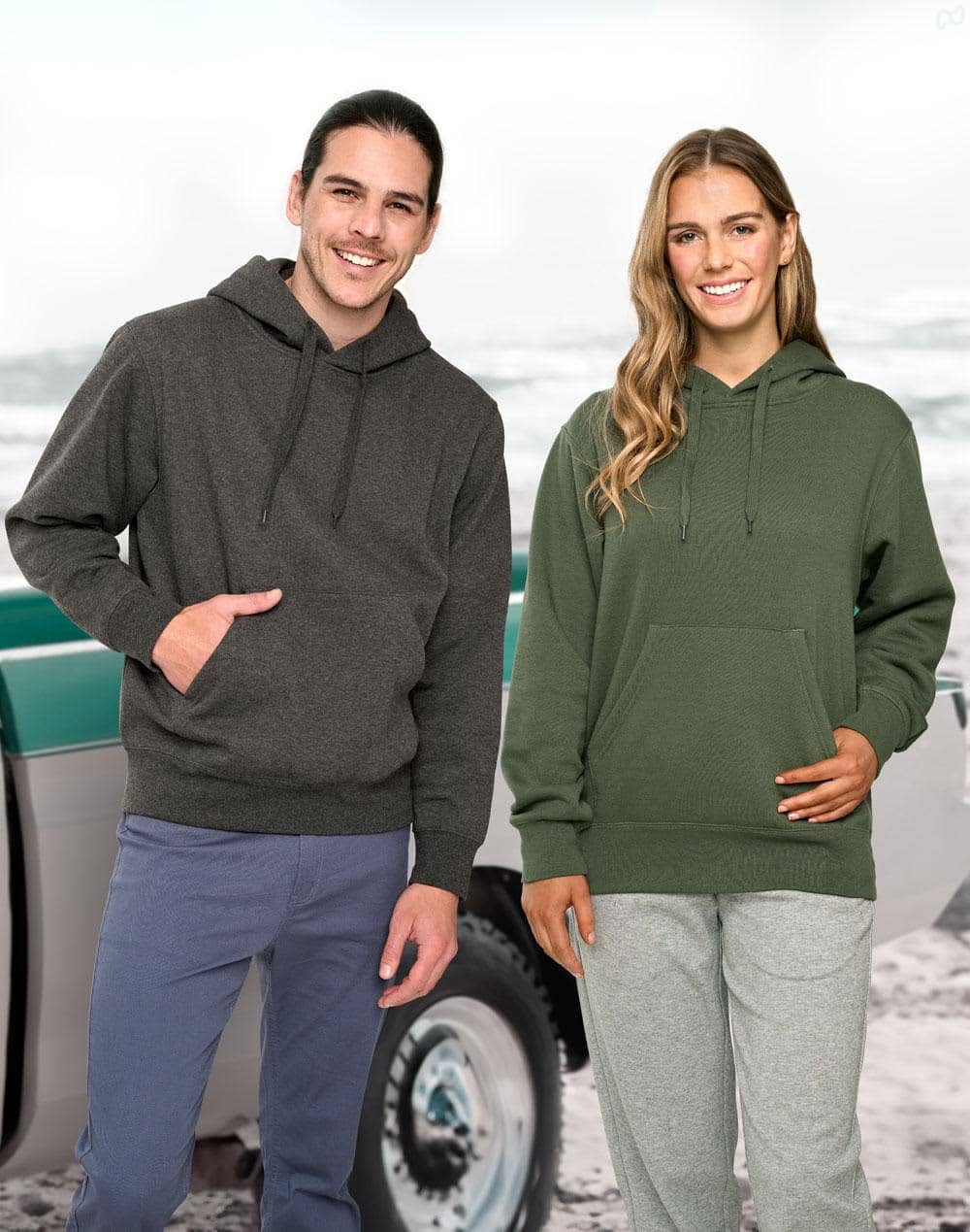 Adults Close Front  Contrast Fleecy Hoodie [53-FL09]