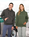 Adults Close Front  Contrast Fleecy Hoodie [53-FL09]