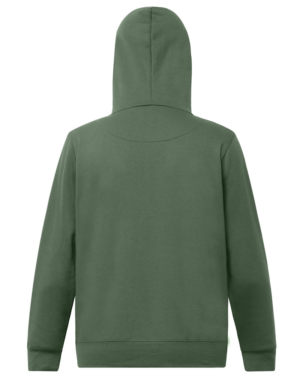 Adults Close Front  Contrast Fleecy Hoodie [53-FL09]