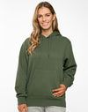 Adults Close Front  Contrast Fleecy Hoodie [53-FL09]
