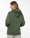 Adults Close Front  Contrast Fleecy Hoodie [53-FL09]