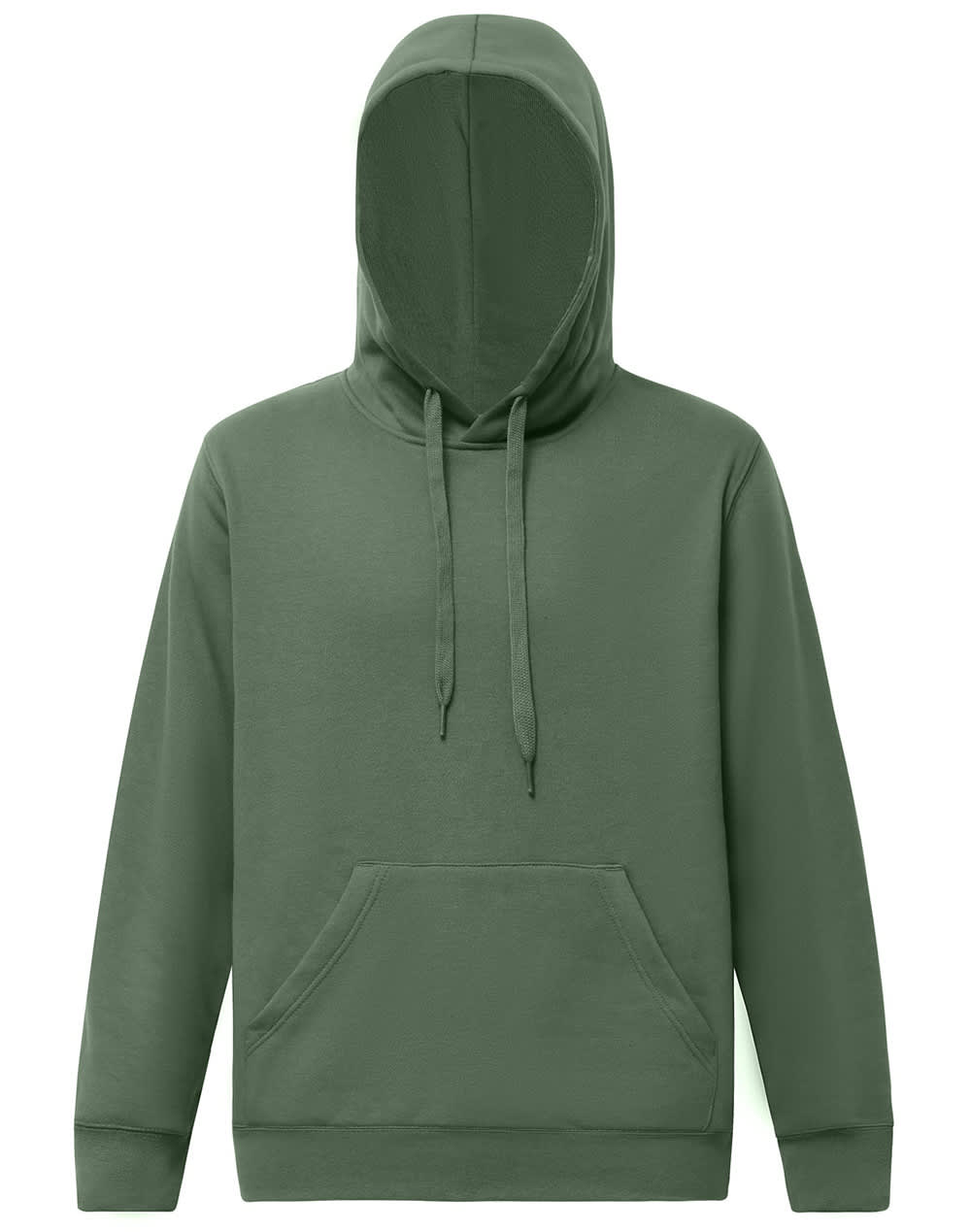 Adults Close Front  Contrast Fleecy Hoodie [53-FL09]