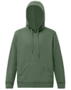 Adults Close Front  Contrast Fleecy Hoodie [53-FL09]