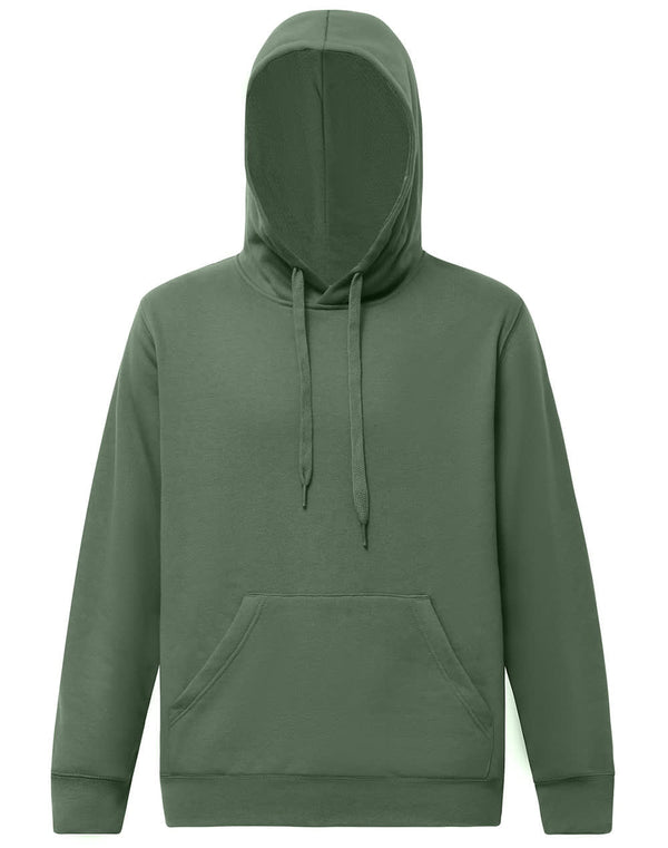 Adults Close Front  Contrast Fleecy Hoodie [53-FL09]