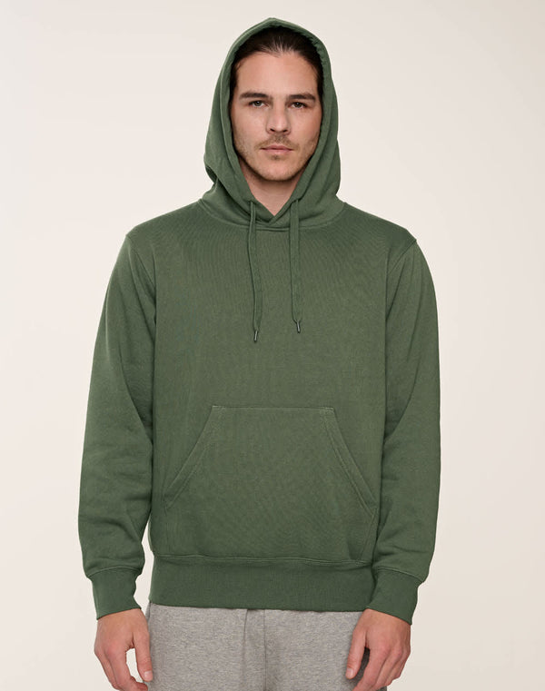 Adults Close Front  Contrast Fleecy Hoodie [53-FL09]