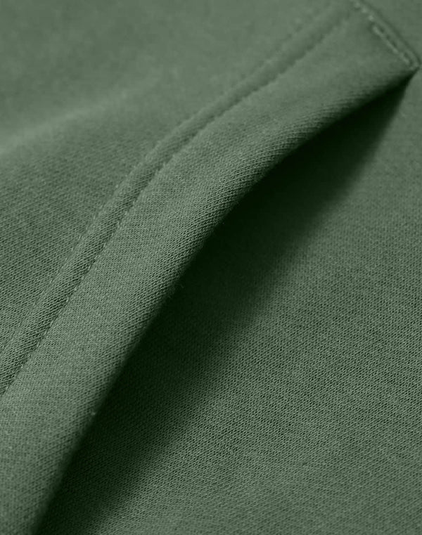 Adults Close Front  Contrast Fleecy Hoodie [53-FL09]