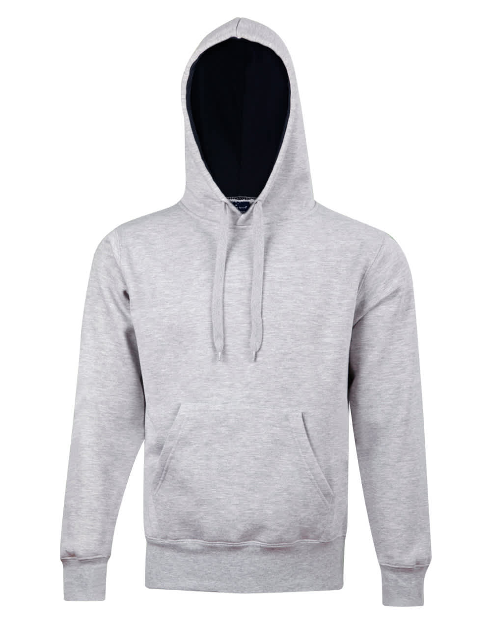 Adults Close Front  Contrast Fleecy Hoodie [53-FL09]