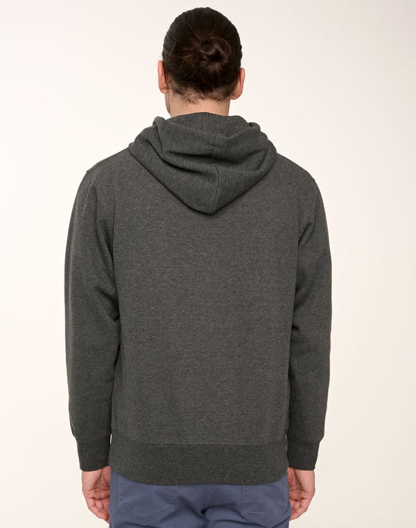 Adults Close Front  Contrast Fleecy Hoodie [53-FL09]